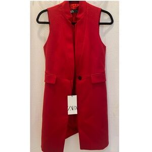 Long blazer vest